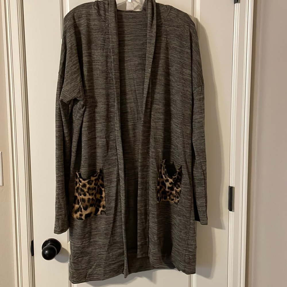 Long maternity cardigan